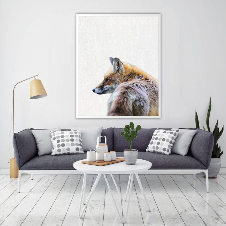 Fox Wall Art Fox Home Decor Fox Print Fox Art Fox Wall Etsy