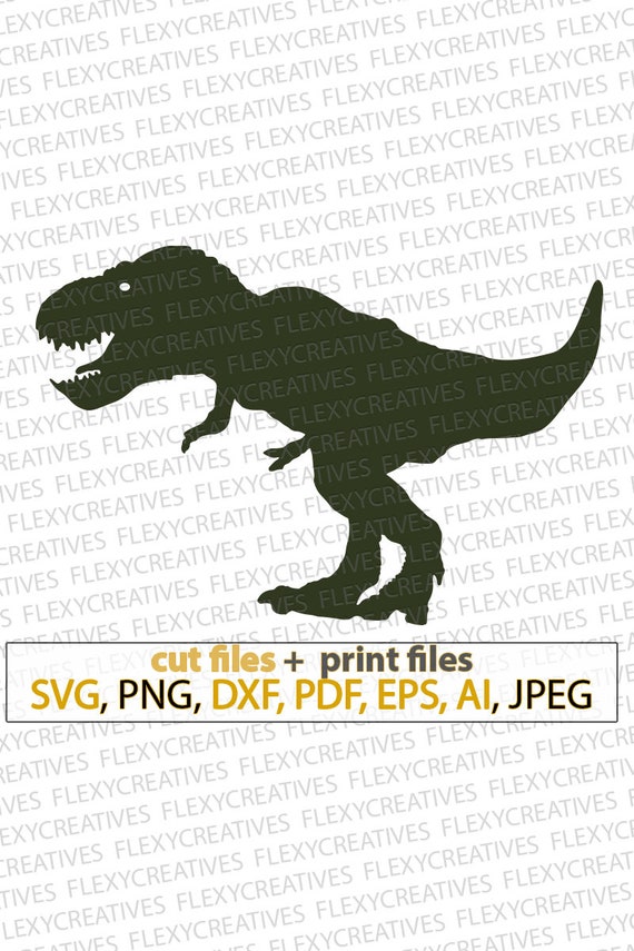 Download T Rex Dinosaur Trex Svg Files For Cricut Silhouette Cute T Rex Etsy