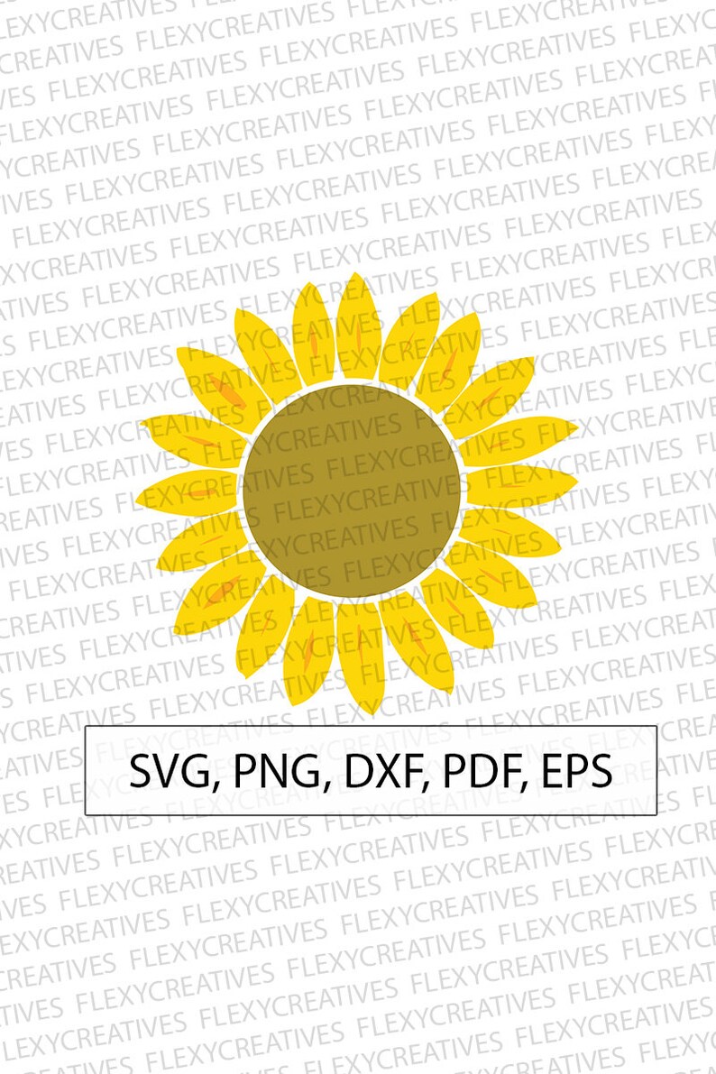 Free Free Sunflower Initial Svg 808 SVG PNG EPS DXF File