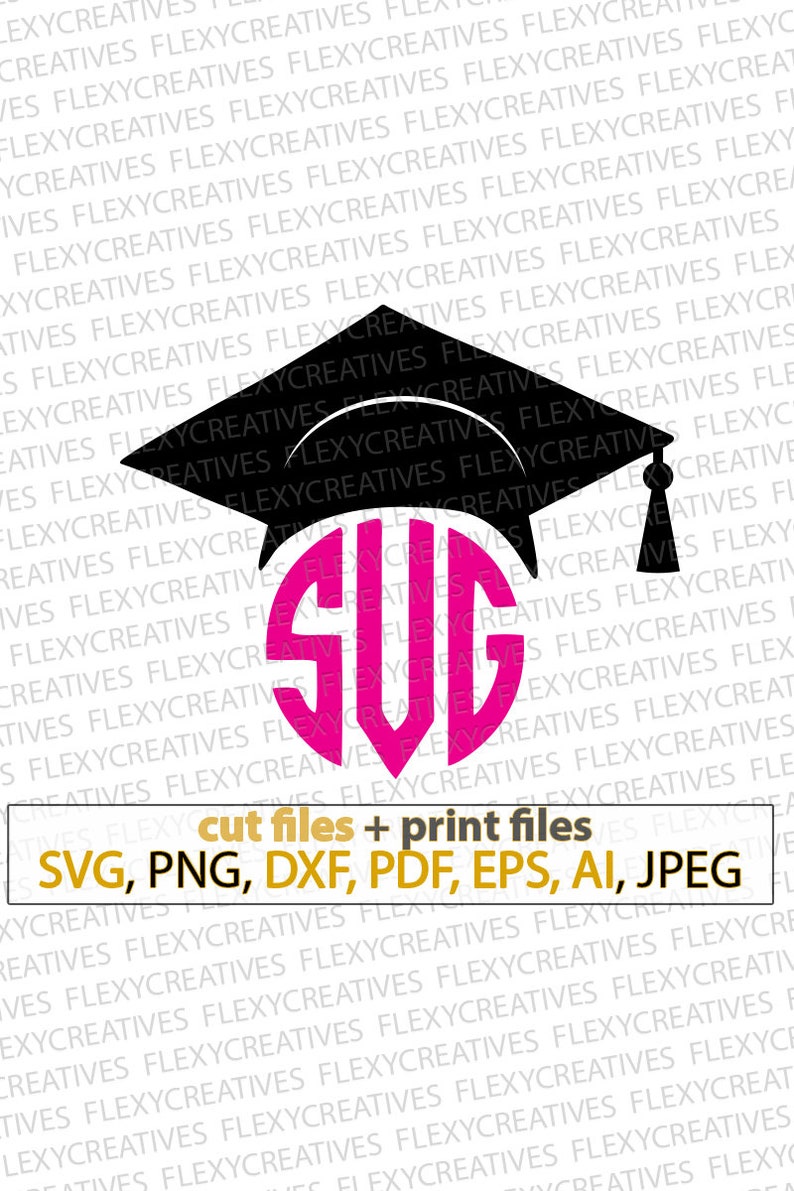 Free Free Graduation Monogram Svg 324 SVG PNG EPS DXF File