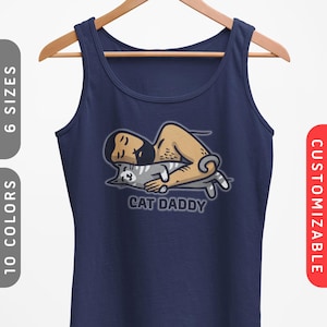 Cat Daddy Tank Top | Personalized Cat Dad Tank | Cat Dad Shirt Customizable | Cat Lover Gift | Best Cat Dad Ever | Customizable Gift For Him