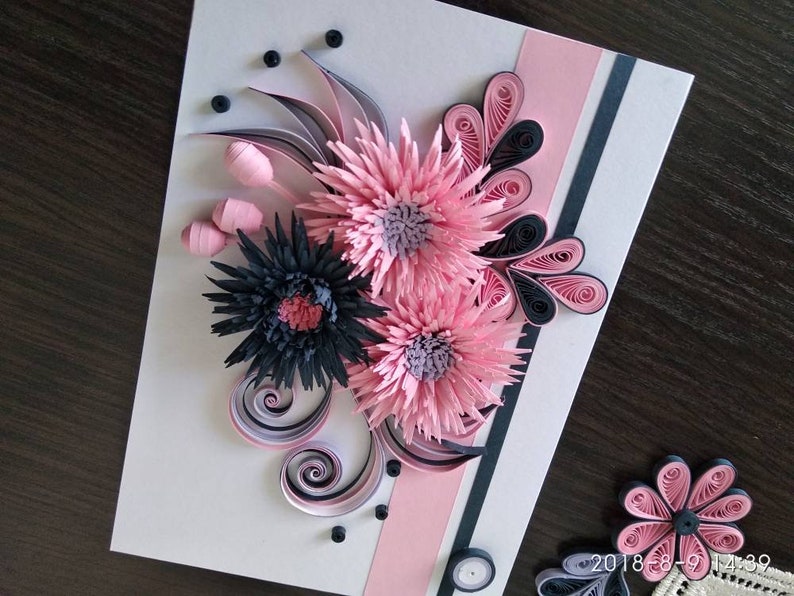Greeting Card Quilling Card Nice Giftquilling Greeting Etsy