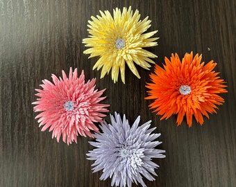 Quillingbloemen: 3D-papieren bloem, handgemaakt bruiloftsdecor