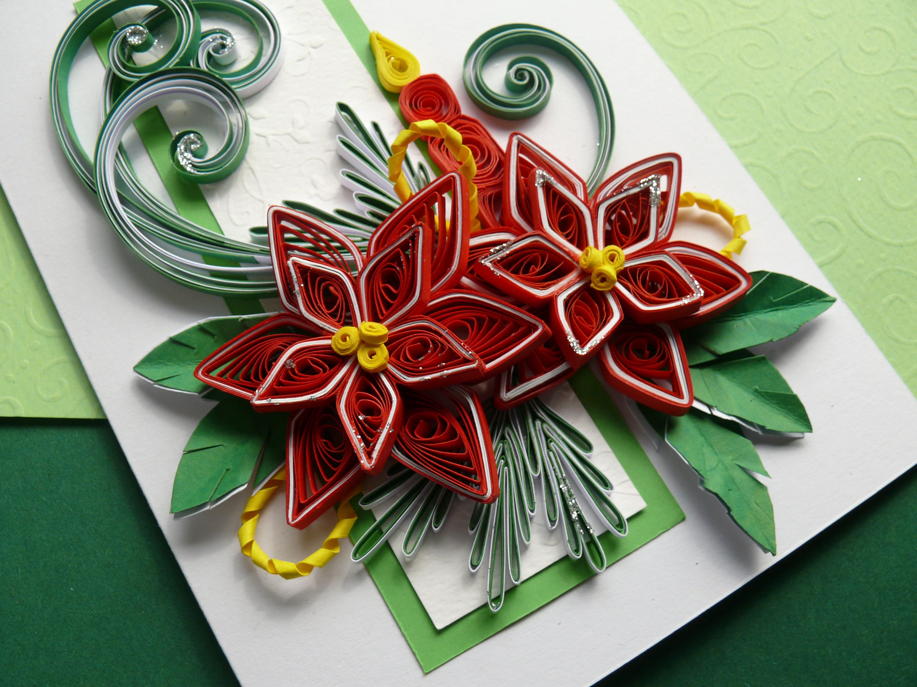 WEBEEDY 20 Ensembles Kit De Quilling De Noël Cartes De Vœux