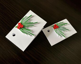 5 cadeaukaartjes, kerstkaartjes, quillingkaartjes, leuke kaartjes, in veel verschillende kleuren, wenskaart, kerstkaartjes.