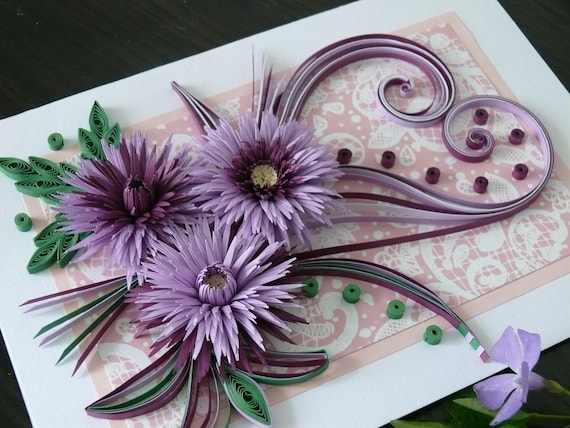 Cartes De Souhaits Chariots Quilling Mariage De Voeux Carte D Anniversaire Bandes De Papier 3d Quilling Cartes De Souhaits Chariots Quilling Mariage De Voeux Carte D Anniversaire Bandes De Papier 3d Quilling