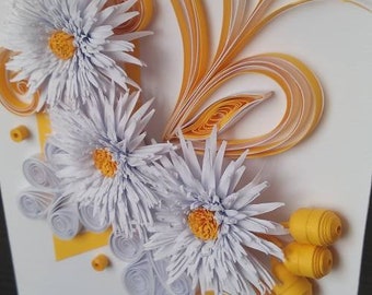 Quilled Mother’s Day Wildflowers Greeting Card – Handmade 3D Paper Art ...