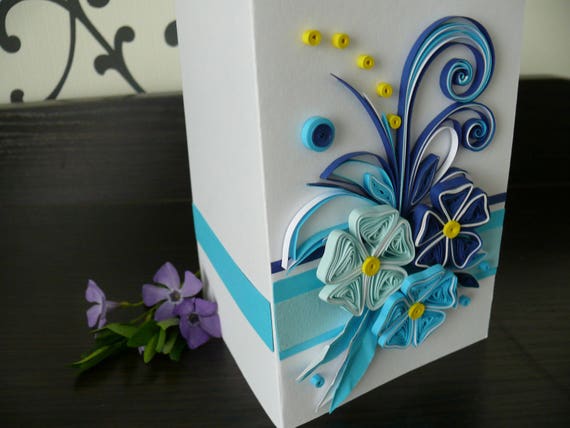 Carte D Anniversaire Carte De Voeux Carte De Vœux Quilling Etsy Carte D Anniversaire Carte De Voeux Carte De Vœux Quilling Etsy