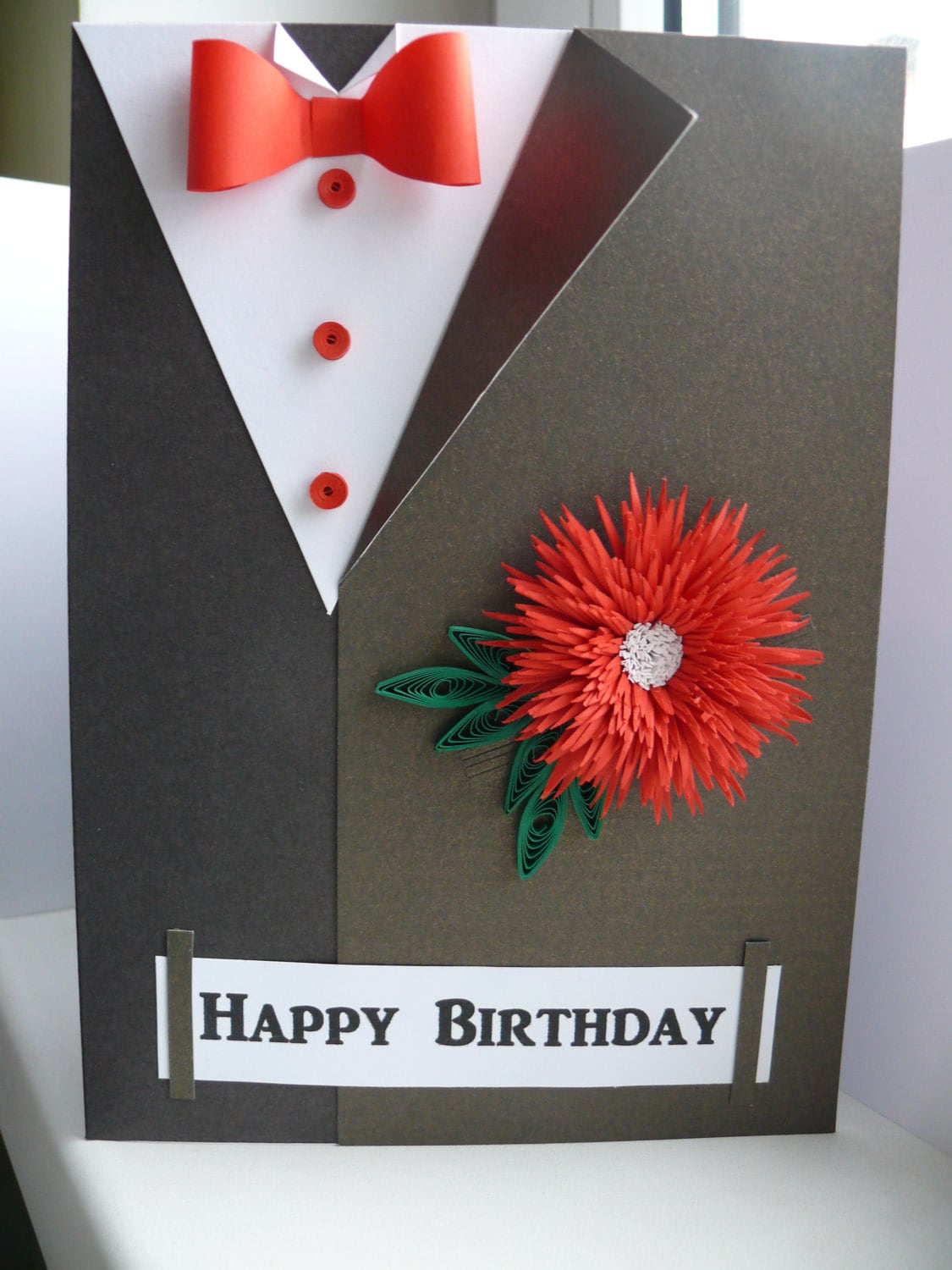 Paper Quilling Birthday Cards For Dad