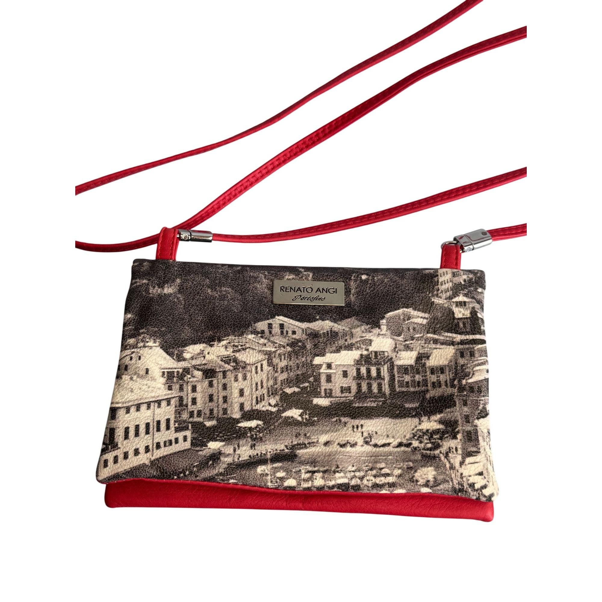 Angie様ご購入用　Primo Piano◆イタリア製◆レディースリアルレザー Renato Angi Portofino Italian Leather Crossbody Bag Red Scenic