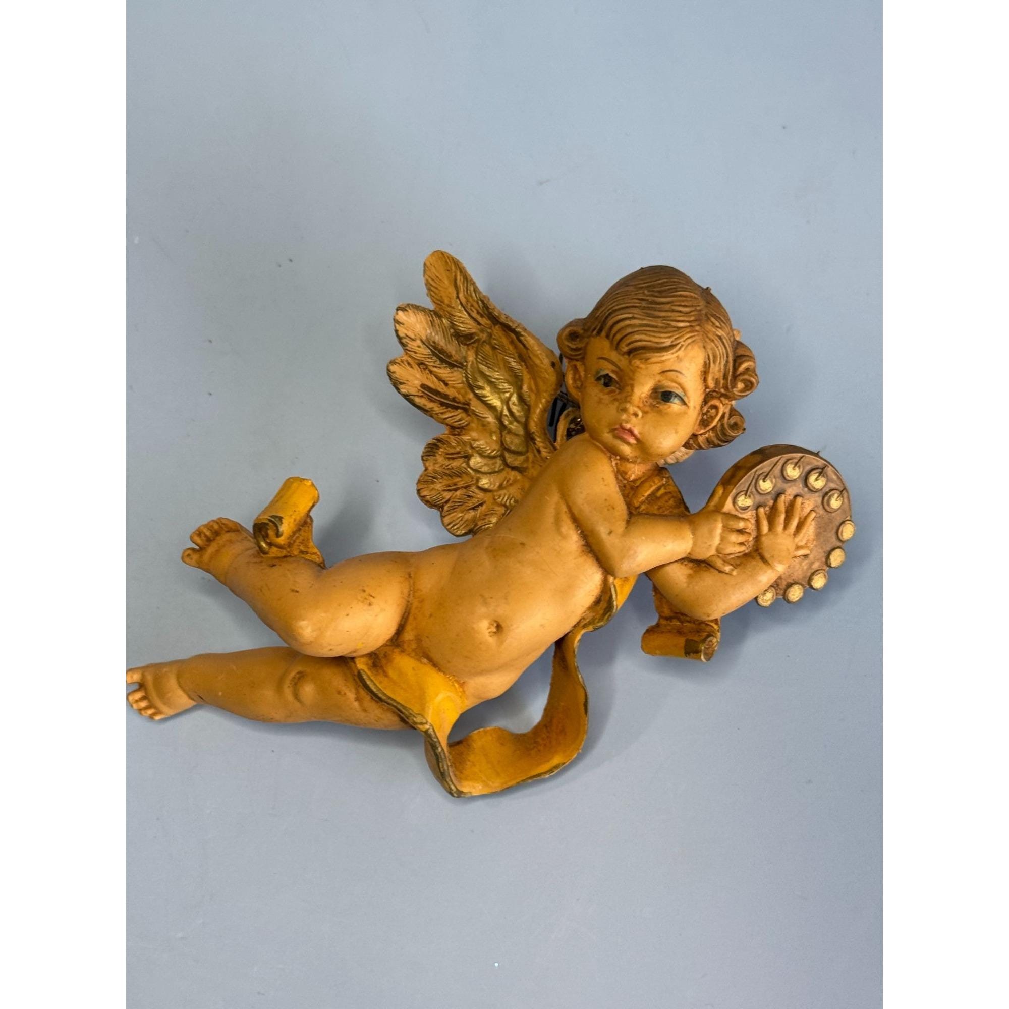 E Simonetti Depose Italy Cherub Angel Ornament 4.5