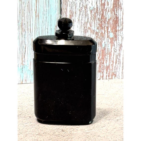 Antique Caron Nuit De Noel Paris 1922 Black Glass Perfume Bottle Antique Caron Nuit De Noel Paris 1922 Black Glass Perfume Bottle