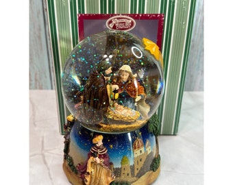 San Francisco Music Box Nativity "O Little Town of Bethlehem" Lighted Waterglobe