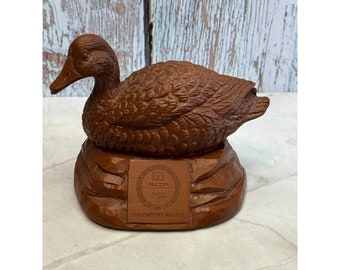 Vintage Red Mill Alcoa 25 Years Davenport Works Pottery Duck Figure &#39;88