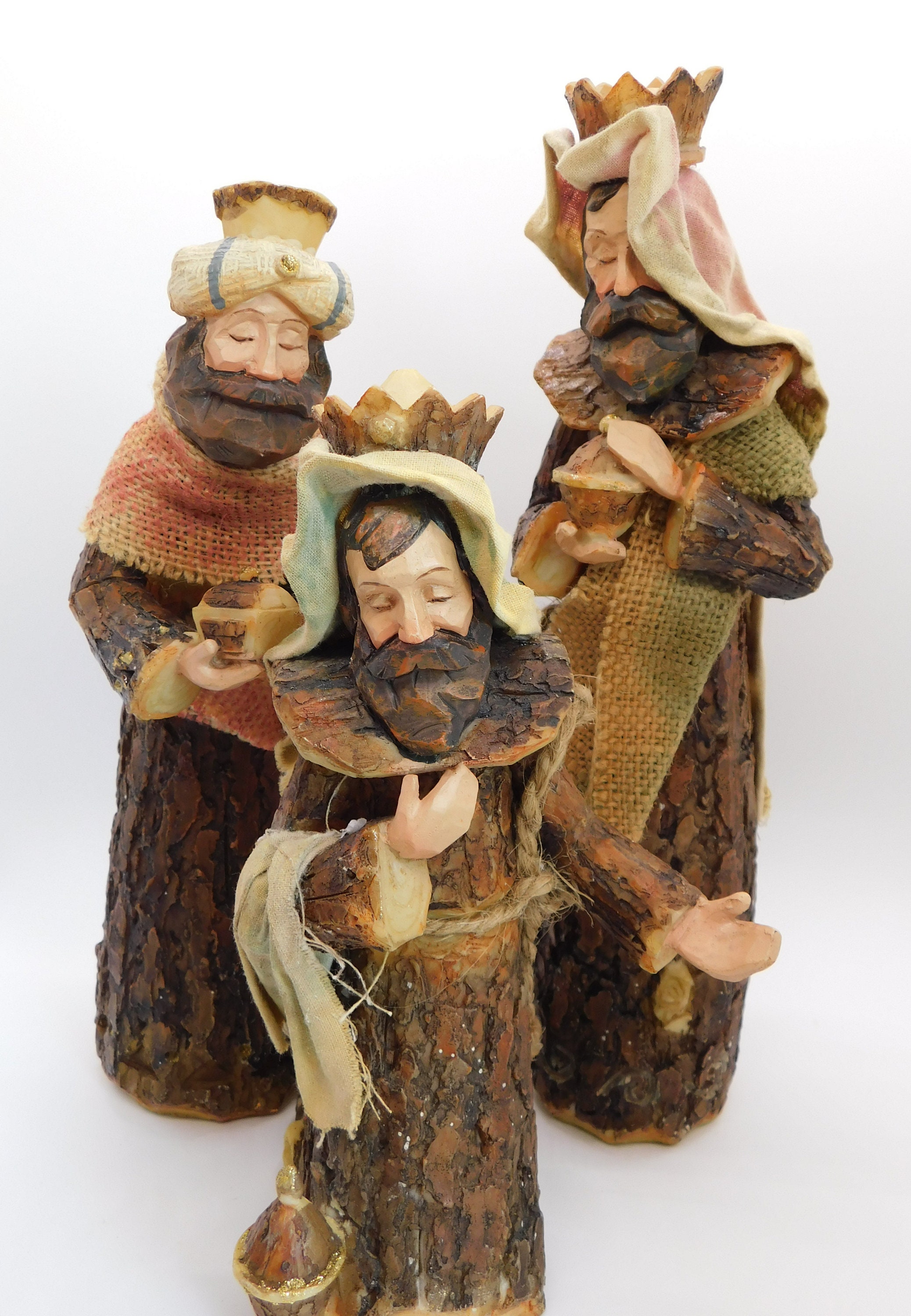 Corteza de madera sintética hecha a mano 8 piezas de arte | Etsy