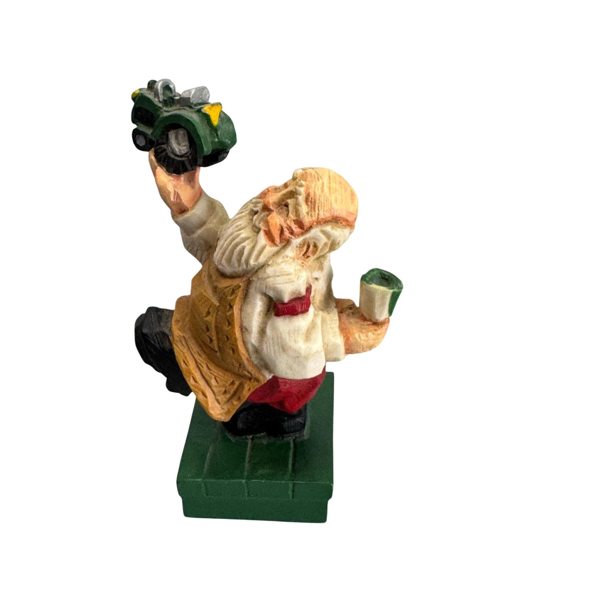 David Frykman Santa Crafted 1993 Santa Tractor Figurine DF1268 5 1