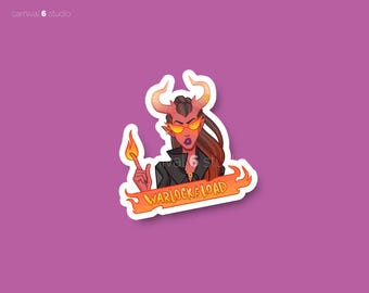 Warlock and Load TTRPG Sticker