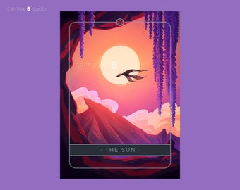 Deck of Many Things - The Sun- Tabletop RPG Gaming Print Series