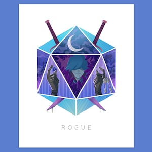 D20 Tabletop RPG Class Illustration - Rogue