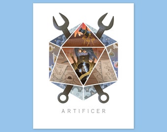 D20 Tabletop RPG Class Illustration - Artificer