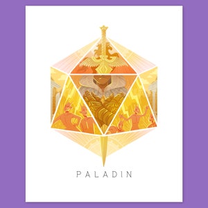 D20 Tabletop RPG Class Illustration - Paladin