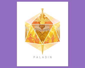 D20 Tabletop RPG Class Illustration - Paladin