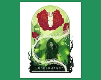 Schools of Magic - Necromancy - Tabletop RPG Gaming Print Series
