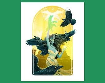 Schools of Magic - Conjuration - Tabletop RPG Gaming Print Series