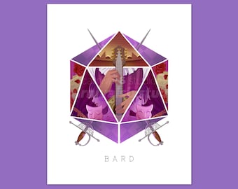 D20 Tabletop RPG Class Illustration - Bard