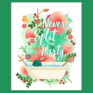 Tabletop RPG Illustration - Never Split the Party