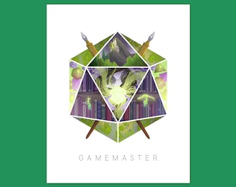 D20 Tabletop RPG Class Illustration - GM Gamemaster