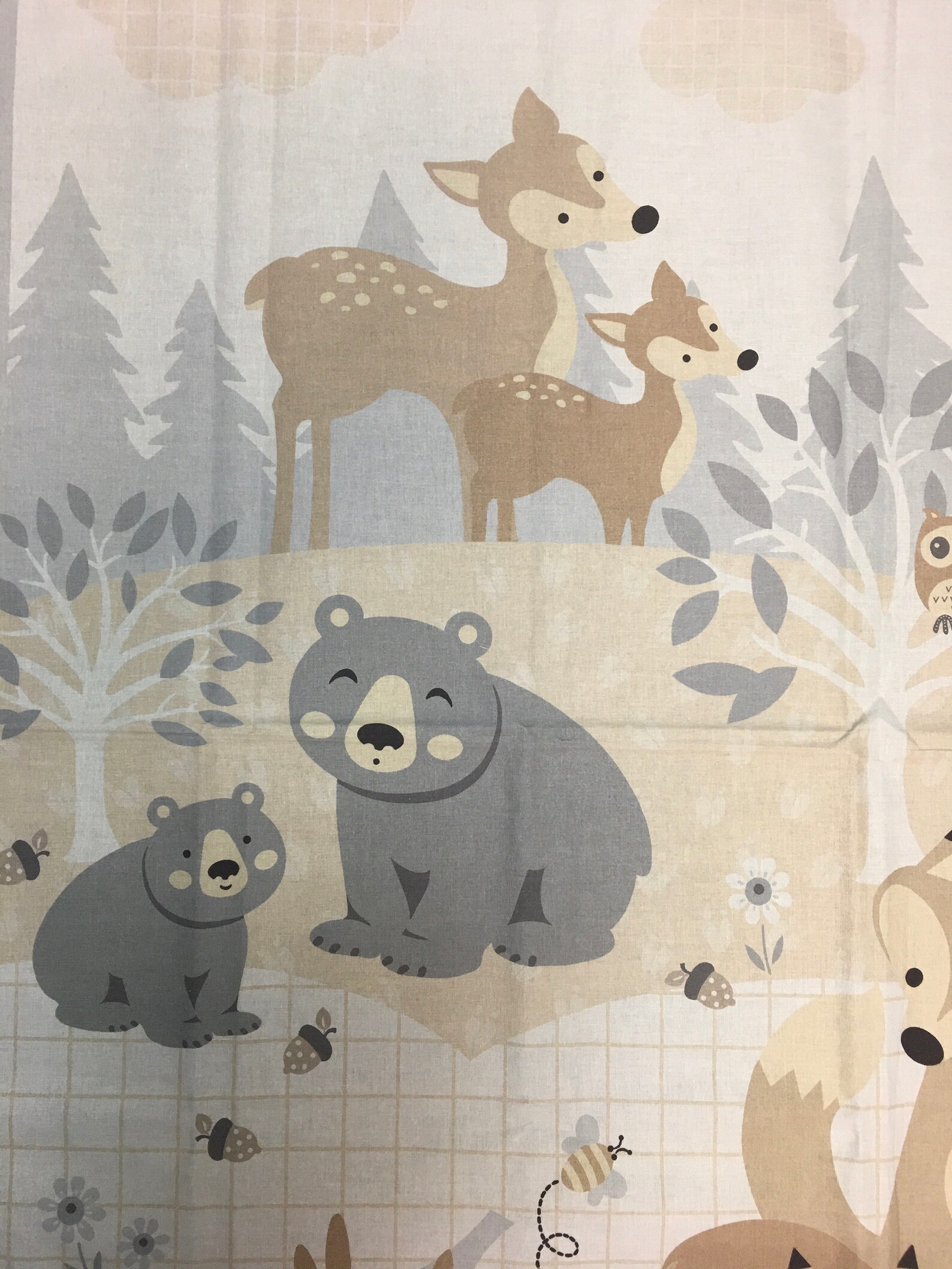 Woodlands little critters Baby Quilt Kit Generic Etsy