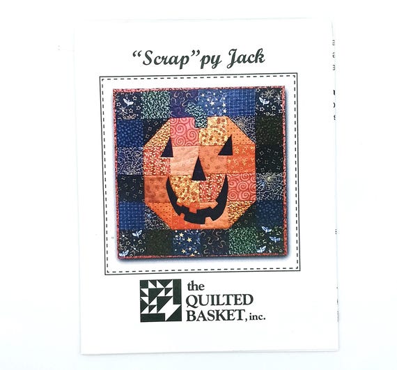 Scrappy Jack wallhanging or table topper pattern by Ann M Wanke the Quilted Basket, Inc