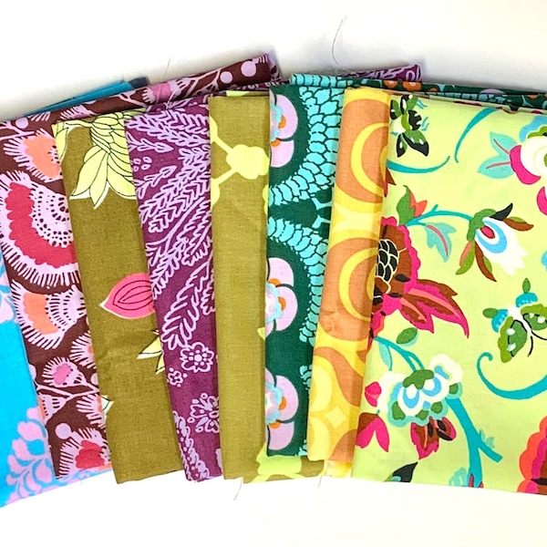 Amy Butler Fabric FQ Medley Rare Vergriffene 8 fat Quarters