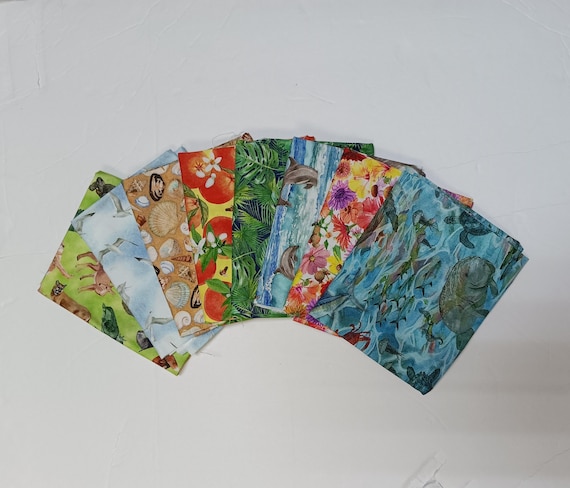 Florida Shop Hop 2024 FQ Medley 8 fat quarters 100% cotton