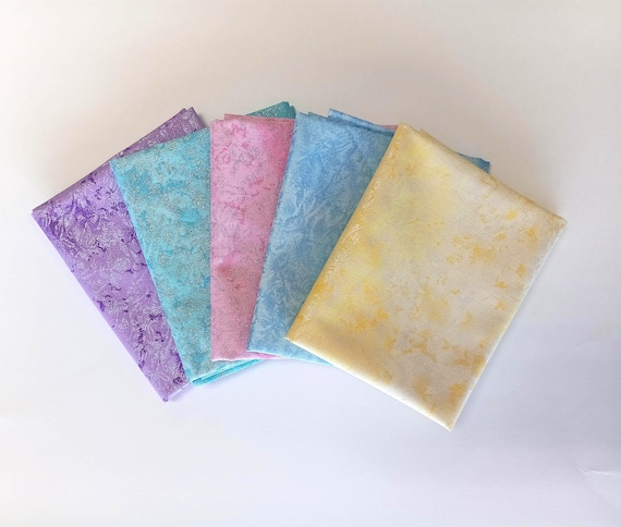 Fairy Frost fat quarter bundle by Michael Miller Fabrics, 5 fat quarters