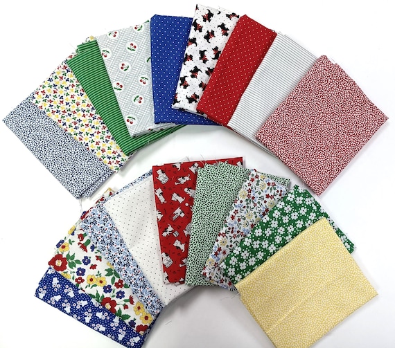 Aunt Grace 30s Feedsack depression prints by Judi Rothermel for Marcus fabrics 18 fat quarters 100% cotton