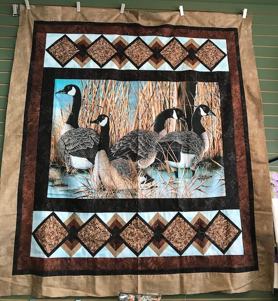 Canada goose quilt kit hunting cabin man cave