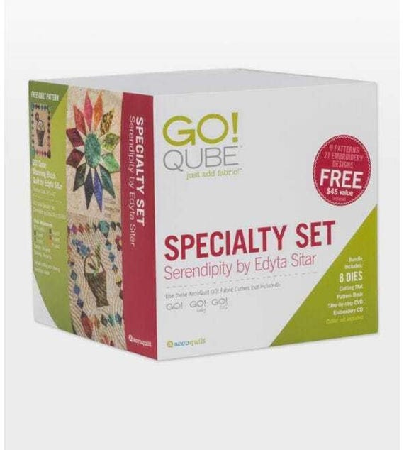 Accuquilt Go! Qube Specialty Set Serendipity by Edyta Sitar Pre-owned