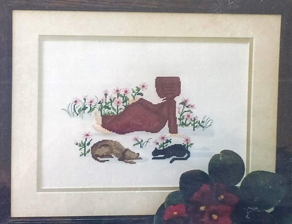 Amish embroidery counted cross stitch pattern Diane Graebner design DGX 048 Time-out pattern only rare OOP