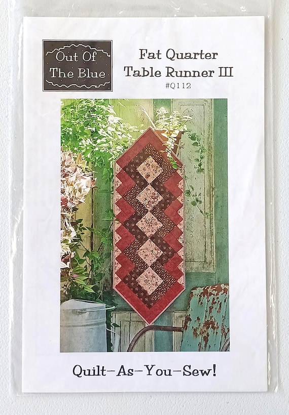 Fat Quarter Table Runner III pattern Quit-As-You-Sew! By Sondra Davison for Out Of The Blue