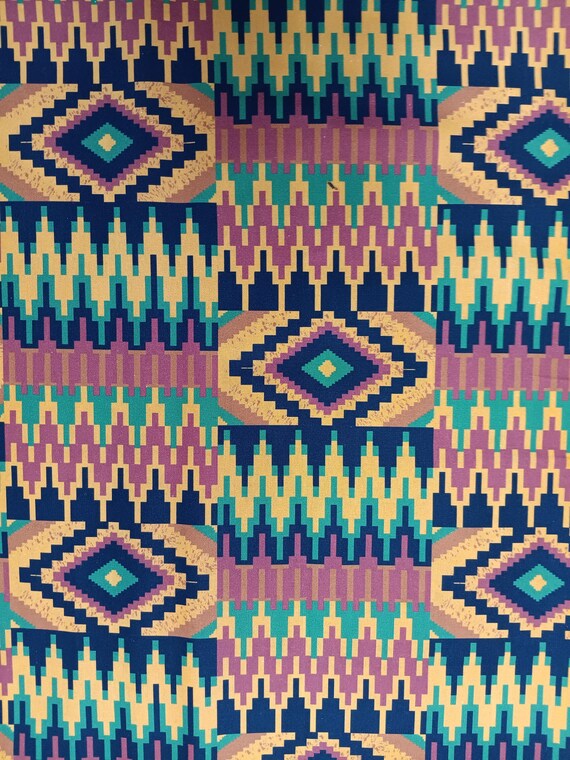 Kente Zig Zag, African print 100% Cotton Sold by the yard