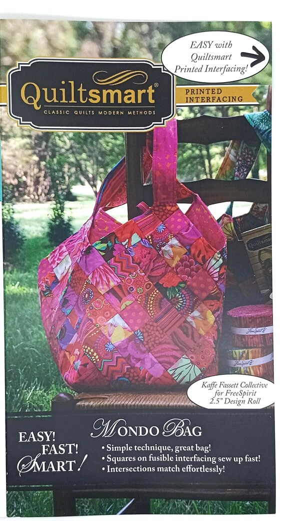 Mondo Bag pattern fun pack kit interfacing and instructions by Quiltsmart