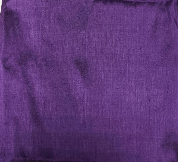 Silk dupioni fabric rich elegant eggplant purple color one piece 2.4 yds long 88" long 40" wide