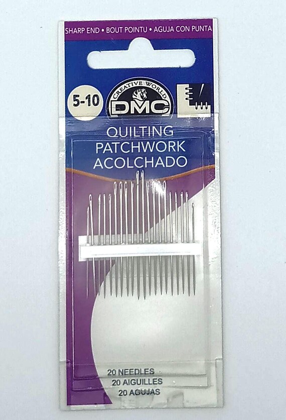 DMC hand quilting needles variety pack Size 5-10 pack of 20