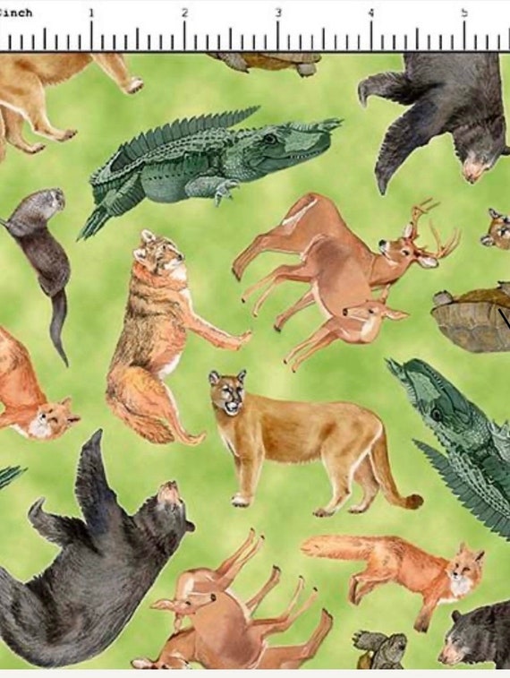 Florida Shop Hop 2024 animals print 100% cotton QT fabrics