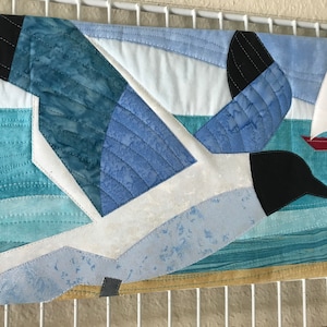 Seagulls Birds pattern Sarasota 9x36 Sam Ward design for Alma Sue&#39;s Applique PATTERN only fusible included NO Needle turn Easy Beginner