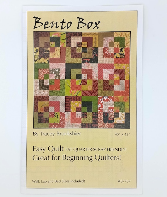 Bento Box quilt pattern by Tracey Brookshier Fat Quarter friendly