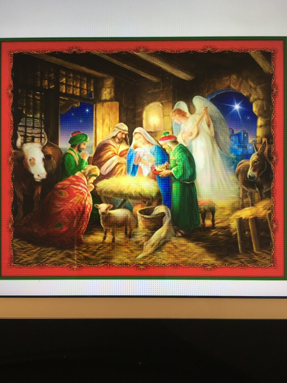 Nativity fabric panel Born is the King 36x44 By Quilting Etsy