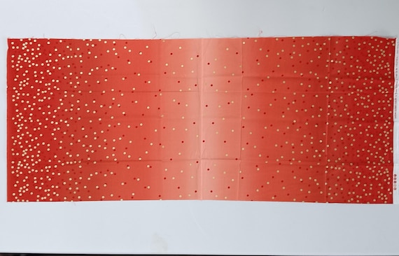 Ombre Confetti Metallic fabric Cayenne by Vanessa Christenson for Moda Out of print 100% cotton Sold by the yard